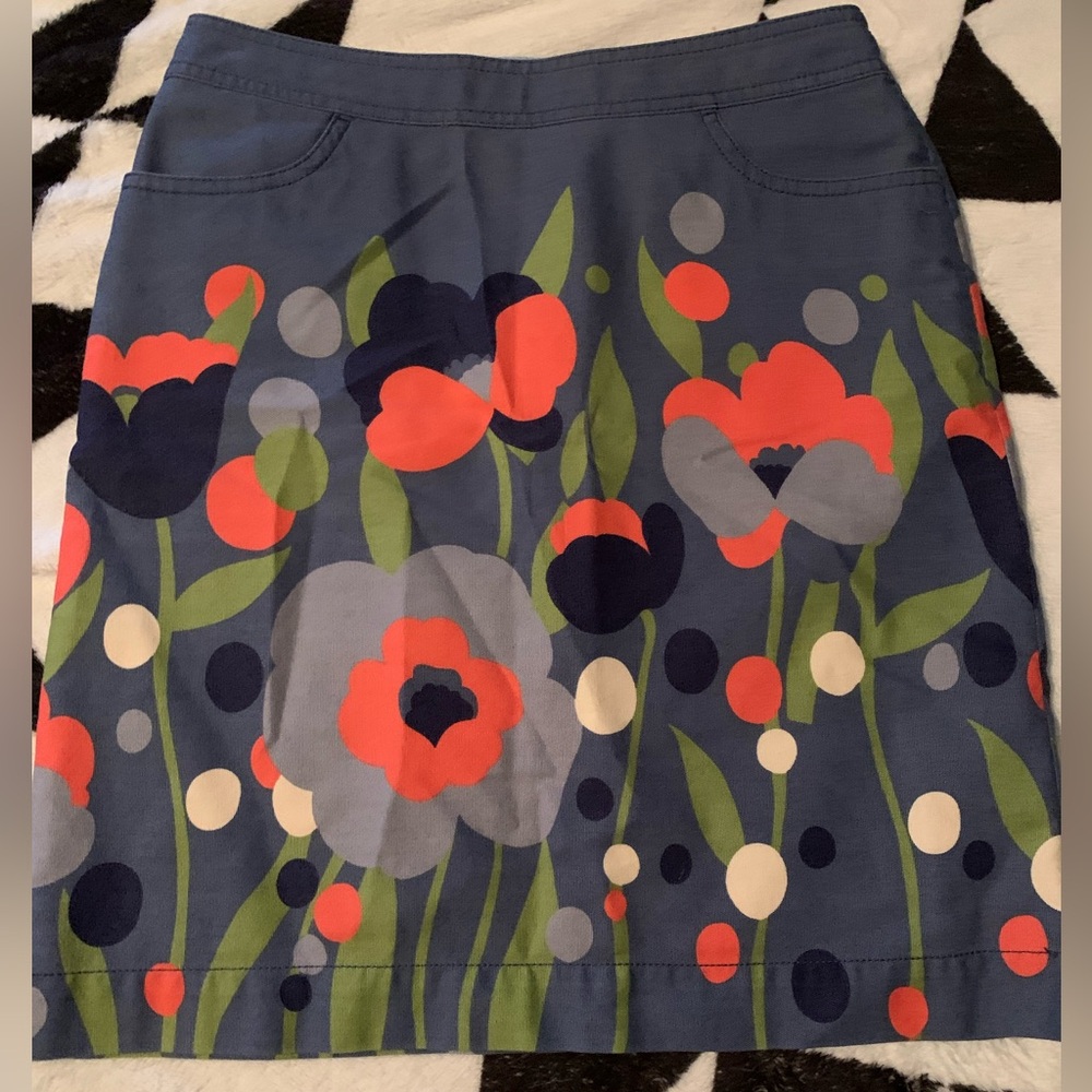 Boden floral cotton skirt women’s 4